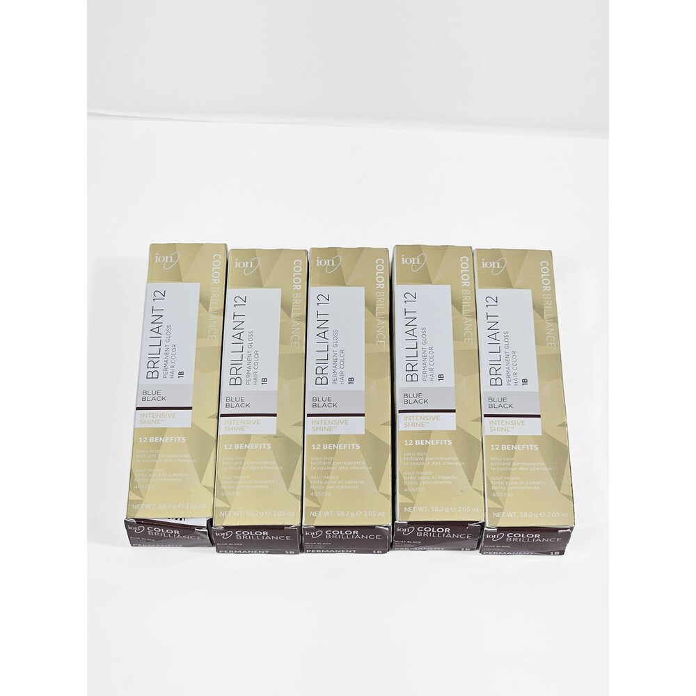 Ion 1B Blue Black Brillant 12 Pernament Hair Color Bundle 5 Boxes for $20